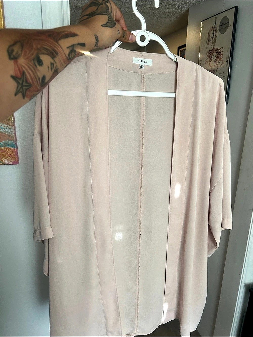 Wilfred Pink Lightweight Open Front Size Small/Medium